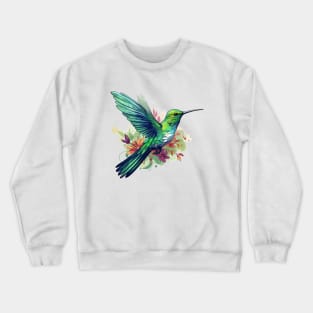 Watercolor Hummingbird Crewneck Sweatshirt